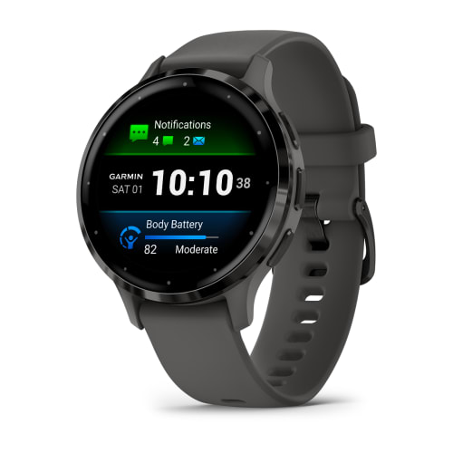 GARMIN VENU 3S Slate stainless steel bezel with pebble grey case and silicone band 010-02785-50 010-02785-50 от прозводителя Garmin