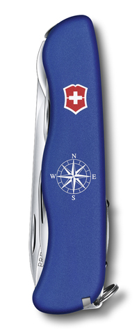 Нож Victorinox Skipper, 111 мм, 18 функций, с фиксатором лезвия и шнурком, синий 0.8593.2W от прозводителя Victorinox