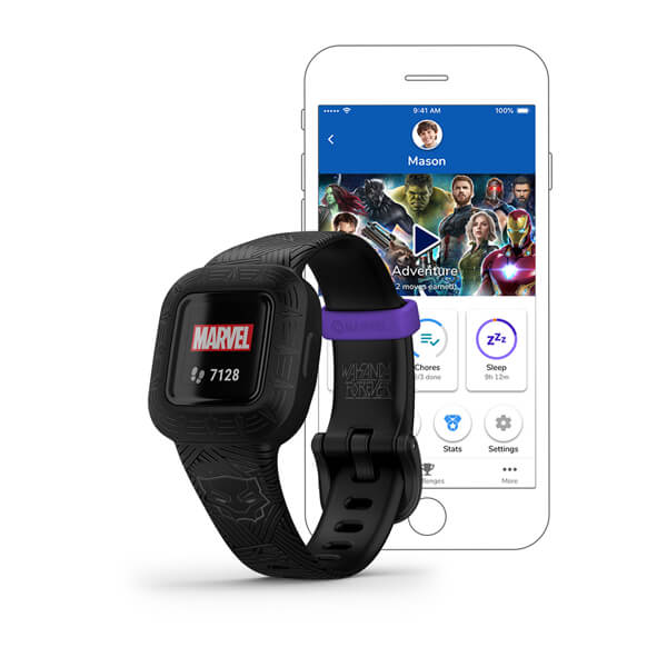 GARMIN VÍVOFIT JR. 3 MARVEL BLACK PANTHER, VÍVOFIT JR. 3 010-02441-10 от прозводителя Garmin