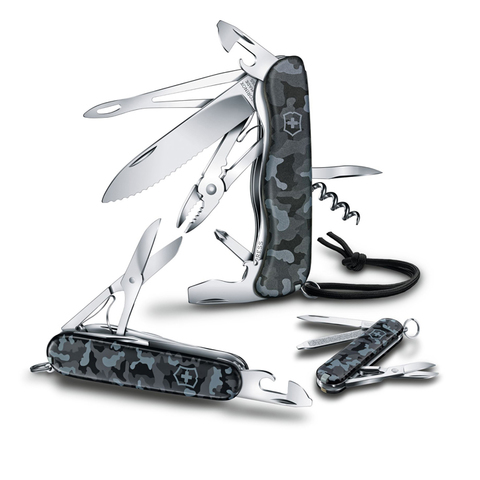 Нож Victorinox Huntsman, 91 мм, 15 функций, морской камуфляж 1.3713.942 от прозводителя Victorinox