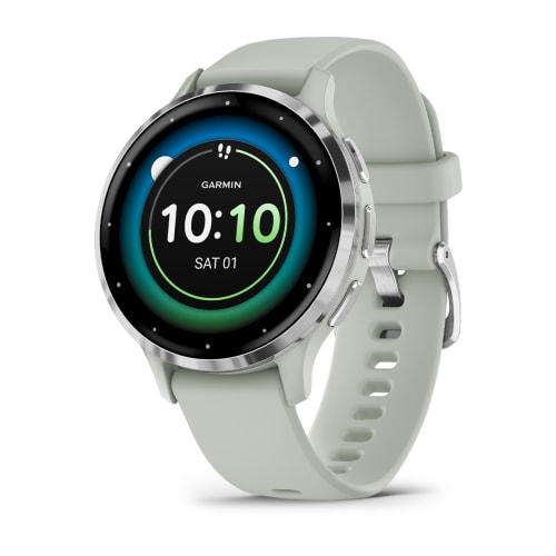 GARMIN VENU 3S Silver stainless steel bezel with sage grey case and silicone band 010-02785-51 010-02785-51 от прозводителя Garmin