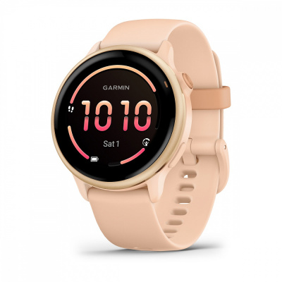 Garmin Vivoactive 6 | Metallic Pink Dawn with Pink Dawn Band