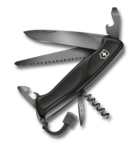 Нож Victorinox RangerGrip 55, 130 мм, 12 функций, черный 0.9563.C31P от прозводителя Victorinox