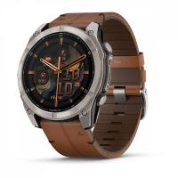 Garmin fenix 8 - 51 мм, AMOLED Sapphire, Titanium, каштановый кожаный ремешок 010-02905-40 от прозводителя Garmin