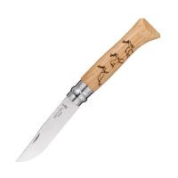 Нож Opinel №8 Animalia, нержавеющая сталь, рукоять дуб, гравировка олени, 001620 001620 от прозводителя Opinel