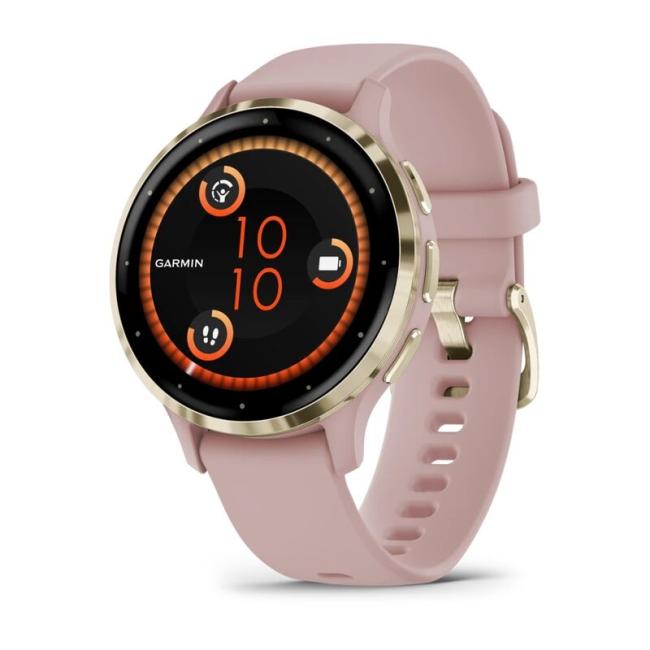 Garmin Venu 3S розовые с золотистым безелем 010-02785-53 от прозводителя Garmin
