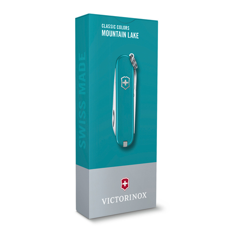 Нож-брелок Victorinox Classic SD Colors, 58 мм, 7 функций, "Mountain Lake" 0.6223.23G от прозводителя Victorinox