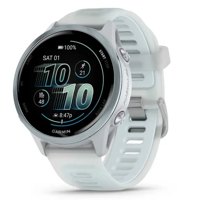 GARMIN FORERUNNER 570 42mm Whitestone with Cloud Blue 010-02970-01 010-02970-01 от прозводителя Garmin