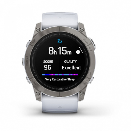 Garmin Epix Pro (Gen 2) - 51 мм SAPPHIRE | Titanium with Whitestone Band