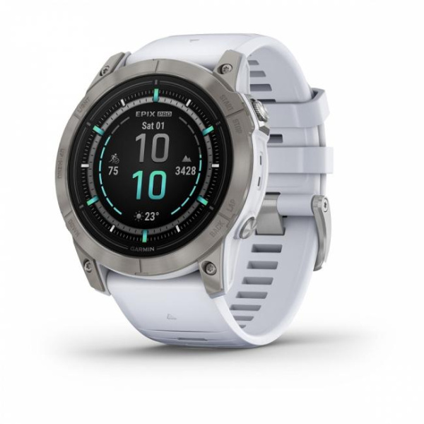 GARMIN EPIX Pro G2  51MM - TITANIUM WITH WHITESTONE SILICONE BAND 010-02804-11 010-02804-11 от прозводителя Garmin