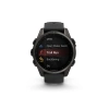 Garmin Fenix 8 - 43 мм AMOLED | Sapphire | Carbon grey DLC titanium with Black/pebble grey silicone band