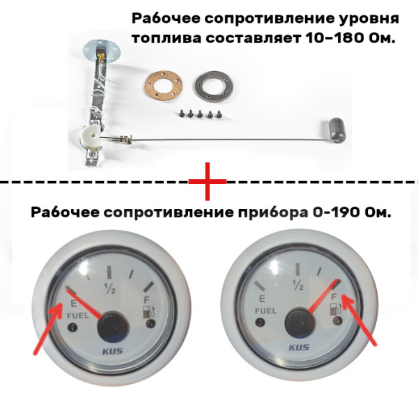 Датчик уровня топливный 20-60см 66180C от прозводителя Ultraflex