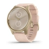 Garmin Vivomove Style - 42 мм | Light gold aluminium case with blush pink woven nylon band