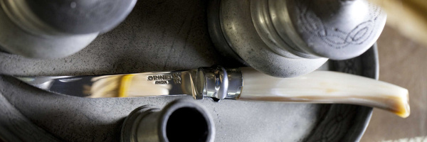 Нож филейный Opinel №10, нержавеющая сталь, рукоять светлый рог буйвола, деревянный футляр, 000711 000711 от прозводителя Opinel