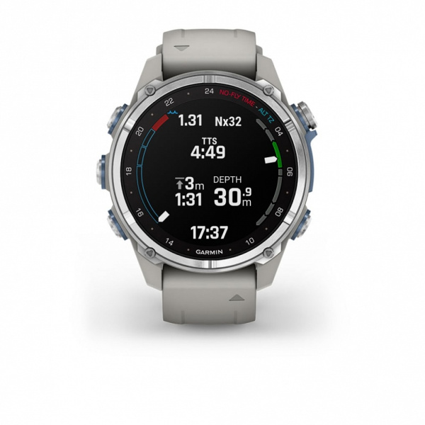 GARMIN DESCENT Mk3  43mm steel/grey silicone band  010-02753-04 010-02753-04 от прозводителя Garmin