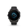Garmin Fenix 8 - 47 мм AMOLED | SAPPHIRE | Carbon grey DLC titanium with Black/pebble grey silicone band