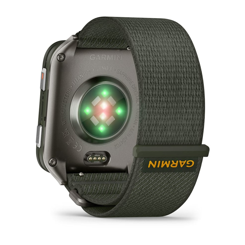 Garmin Venu X1 - | Moss with Titanium Caseback and Moss ComfortFit Nylon Band