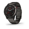 Garmin Fenix 6 Pro - 47 мм SOLAR | SAPPHIRE | Titanium carbon grey DLC with titanium DLC band