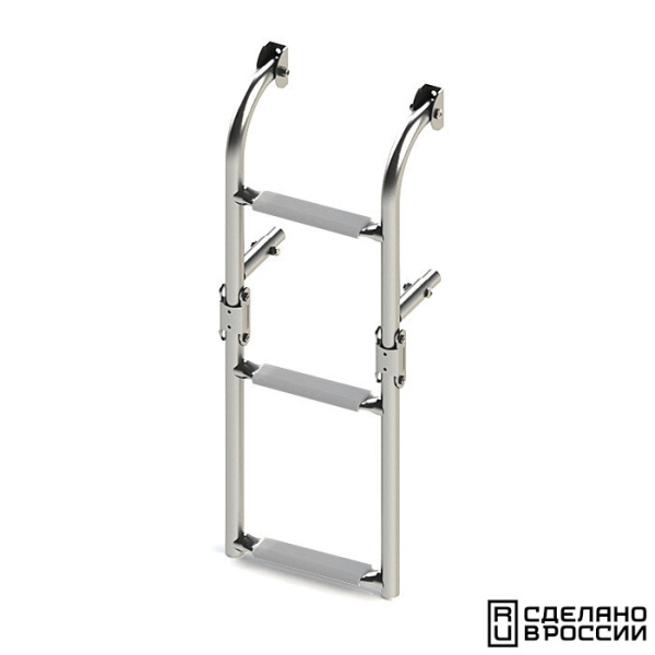 Трап складной с вертикальным креплением, 3 серых ступени (ширина 220 мм.) 040171GT от прозводителя Техномарин Трап складной с вертикальным креплением, 3 серых ступени (ширина 220 мм.) 040171GT от прозводителя Техномарин