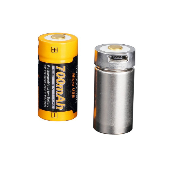 Аккумулятор Fenix 16340 ARB-L16-700U 700mAh Li-ion с разъемом для USB ARB-L16-700U от прозводителя Fenix