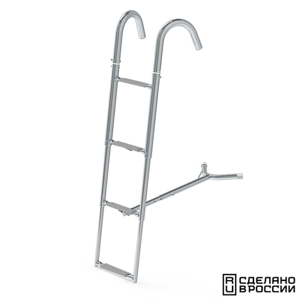 Трап телескопический носовой, 4 серых ступени (ширина 260 мм.) 040107GT от прозводителя Техномарин