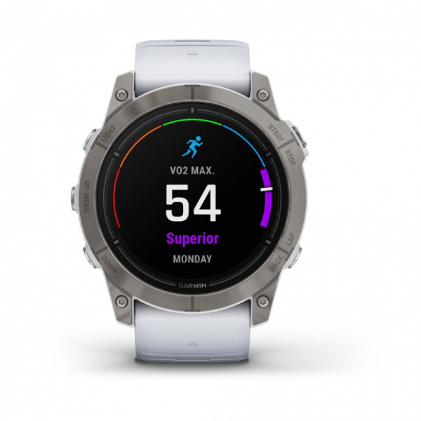 GARMIN EPIX Pro G2  51MM - TITANIUM WITH WHITESTONE SILICONE BAND 010-02804-11 010-02804-11 от прозводителя Garmin