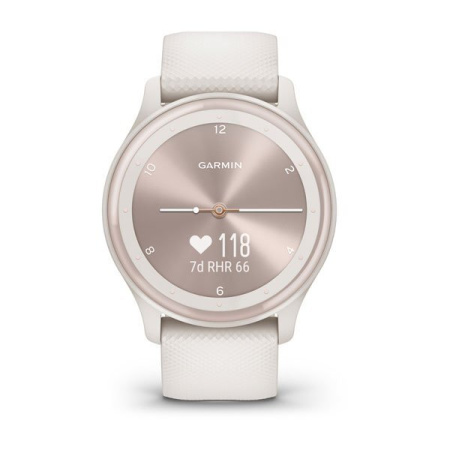 Garmin Vivomove Sport - 40 мм | Ivory Case and Silicone Band with Peach Gold Accents