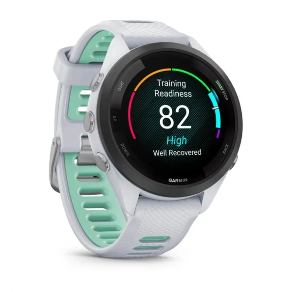 GARMIN FORERUNNER 265S, Black Bezel with Whitestone Case and Whitestone/Neo Tropic Silicone Band 010-02810-54 от прозводителя Garmin