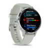 Garmin Venu 3s - 41 мм | Silver stainless steel bezel with sage grey case and silicone band