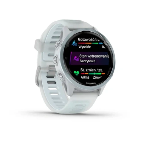 Garmin Forerunner 570 - 42 мм | Cloud Blue Aluminium with Translucent Whitestone/Cloud Blue Band