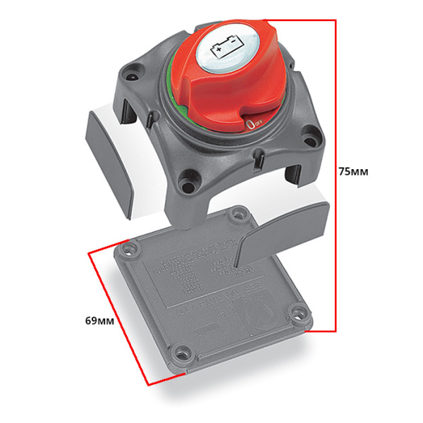 Выключатель батареи SUNFINE (12-48В) 68x68x75 мм SF50633 от прозводителя SUNFINE MARIN