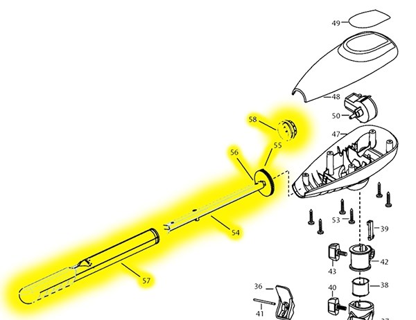 Румпель в сборе Minn Kota 2990901 2953 от прозводителя Minn Kota Румпель в сборе Minn Kota 2990901 2953 от прозводителя Minn Kota